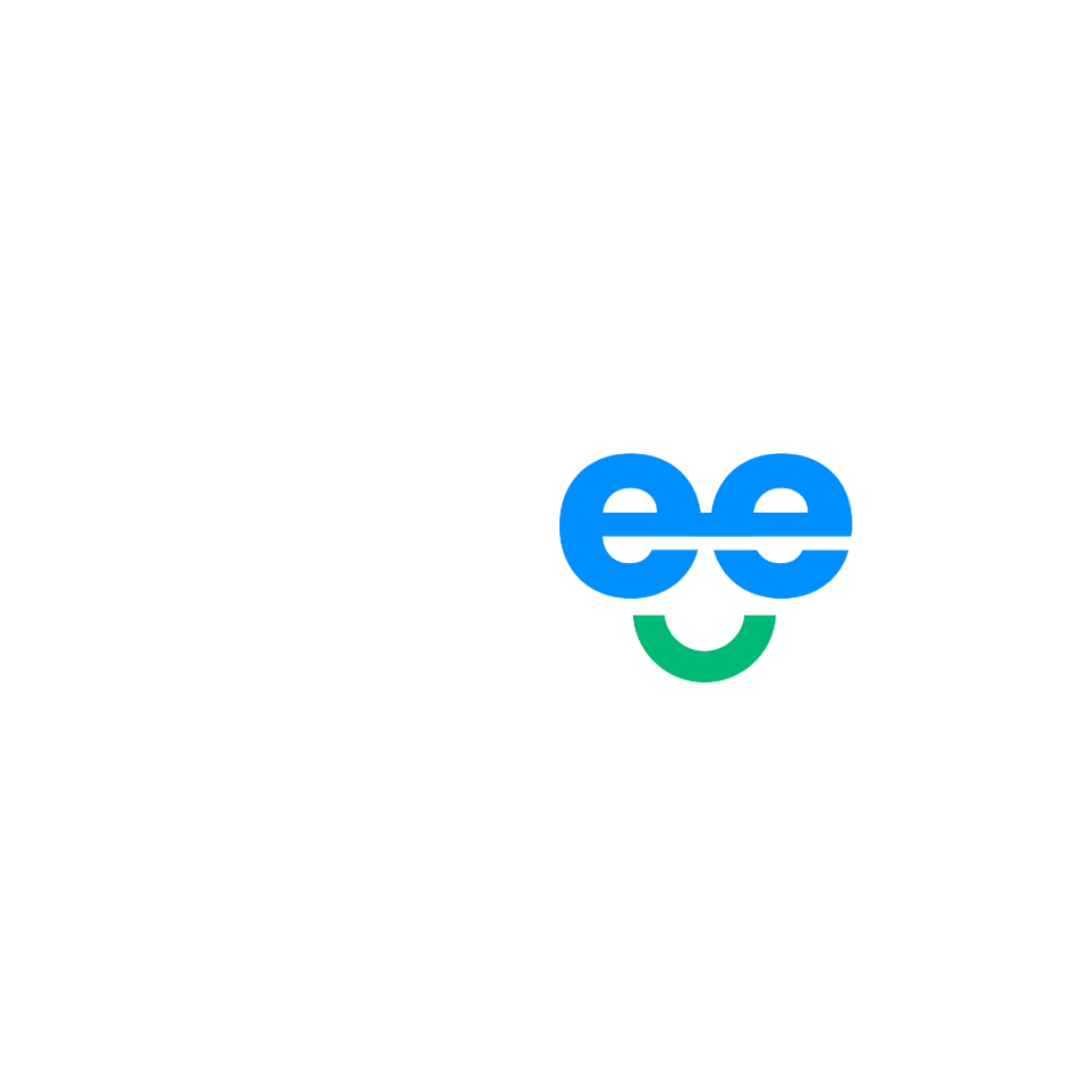 The image displays the word "Artleeey" with the two 'e's merged to form a stylized face, where the e's are the eyes and a green curve beneath them represents a smile. OCIDM,io Branding and Digital marketing Hamilton, Toronto, Oakville, Mississauga