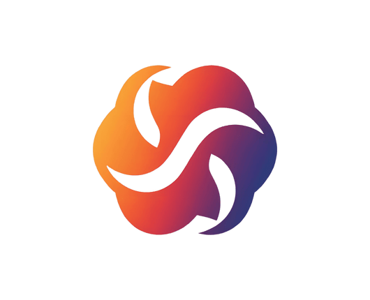 A swirl-shaped logo with gradient colors of orange, red, and blue on a transparent background. OCIDM,io Branding and Digital marketing Hamilton, Toronto, Oakville, Mississauga